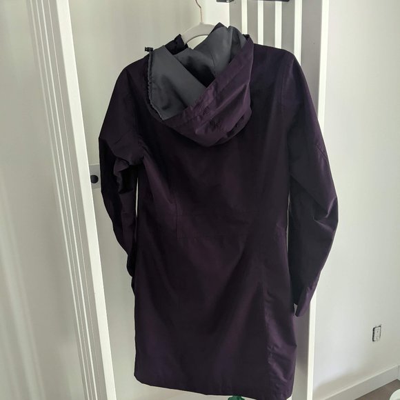 Size Small Long Rain Jacket Eddie Bauer Purple "Girl On the Go" - Picture 3 of 7
